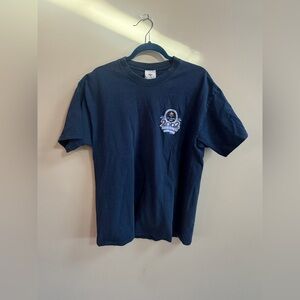 Salt Lake City Olympics Winter Games T-Shirt Blue 2002 XIX Back Graphic Vintage